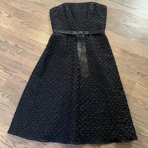 Black Strapless Beaded Dress from Laundry by Shelli Segal